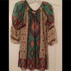Urban Mangoz Aztec print dress. Worn once.
